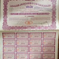 Certificato Azionario Banque d'Alsace & Lorraine