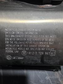 Terminale di scarico Bmw C 600 sport