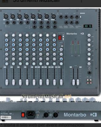 Mixer montarbo xd13 case microfoni 3517482222