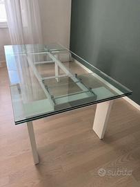 Tavolo in vetro Allungabile TONIN CASA