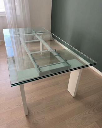 Tavolo in vetro Allungabile TONIN CASA