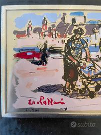 Olio su Lastra d'Argento Firmato - Elio Lazzari