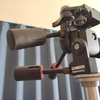 Cavalletto Manfrotto con testa e attacco rapido 