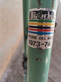 bicicletta da corsa, funzionante (marca bianchi) 