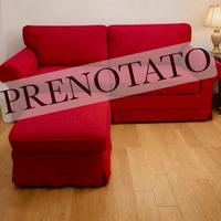 Divano Letto + Pouf mod. APPLE (CONFALONE) Rosso