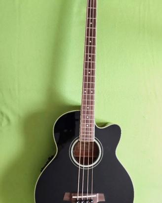 Basso Ibanez acustico elettrificato AEB8E-BK