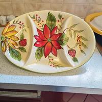 Antipastiera artigianale dipinta a mano