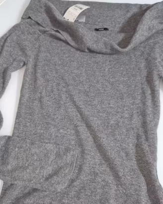maglione con scollo a barca L 