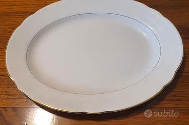 SC RICHARD bianco con rigo oro. Vassoi