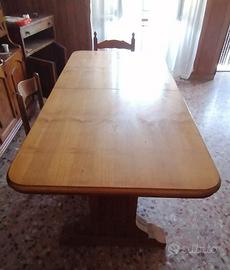 TAVOLO LEGNO MASSELLO DA 180 CM A 300 CM