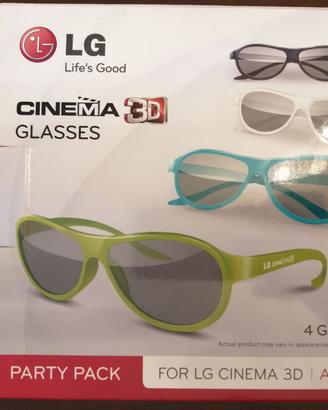 Occhiali 3D LG 6 pz