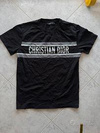 Christian Dior t-shirt nera in cotone