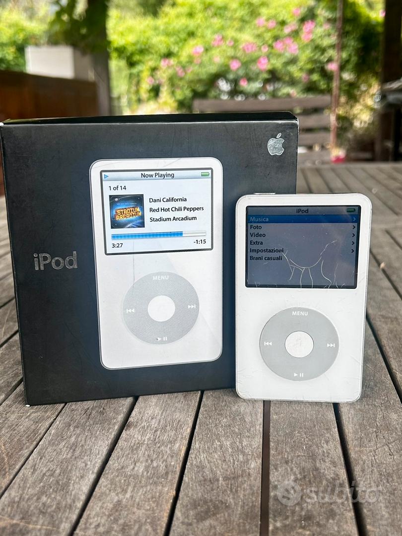 Apple iPod Classic 30GB 5th Gen A1136 Bianco w/box - Audio/Video