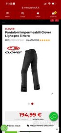 Pantaloni  Clover sport Touring impermeabili moto