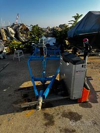 Muletto più carello barca