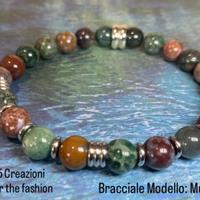 Bracciale occhio tigre mod. Mumbai Agata indiana
