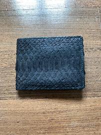 Portafogli in pitone nero