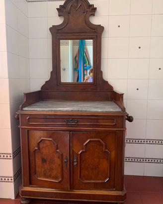 Mobile da bagno/Toletta antica in legno