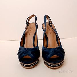 Sandali raso blu n. 38