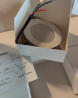 6 faretti LED 7W 6000K da Incasso per Cartongesso