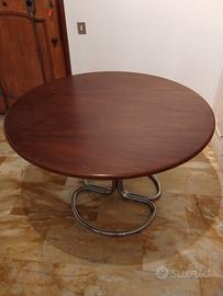 Tavolo tondo stile Giotto Stoppino anni 60-70