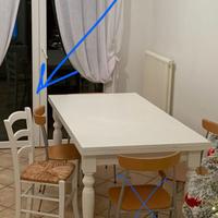 TAVOLO ALLUNGABILE SHABBY CHIC + SEDIE