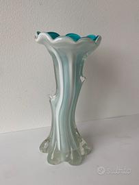 Vaso Murano Vintage in vetro incamiciato