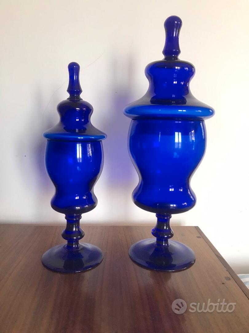 Vasi vetro blu da farmacia - Arredamento e Casalinghi In vendita a Napoli