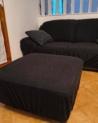 DIVANO A 3 POSTI + POUF