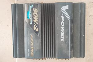 Amplificatore Alpine 2x90W