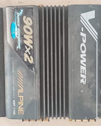 Amplificatore Alpine 2x90W