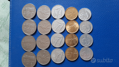 Monete blocco lire repubblica