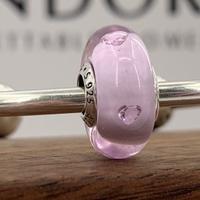 Pandora Charm 791632PCZ Murano Cuori Rosa