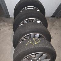 Cerchi in Lega 17 Peugeot gomme continental 215 55