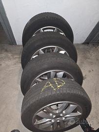 Cerchi in Lega 17 Peugeot gomme continental 215 55