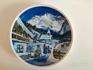 6 piatti Natale Royal Tettau 1984-89 Porcellana