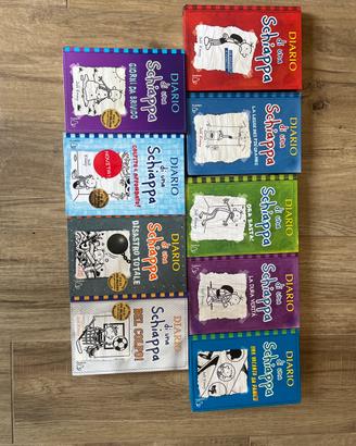 9 libri: “Diario di una schiappia” (incluso primo)