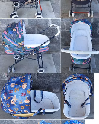CULLA NAVICELLA PASSEGGINO PORTA BEBE' SEGGIOLINO