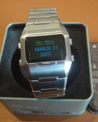 FOSSIL oled orologio rarissimo