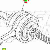 -albero motore Yamaha Majesty 250 5GM114001000