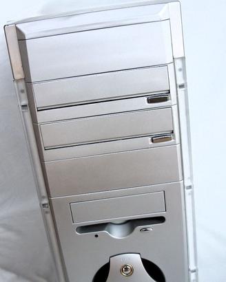 CASE SILVER MID TOWER CON ALIMENTATORE ATX