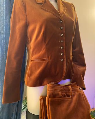 LUISA SPAGNOLI COMPLETO Cammello GIACCA-PANTALONE