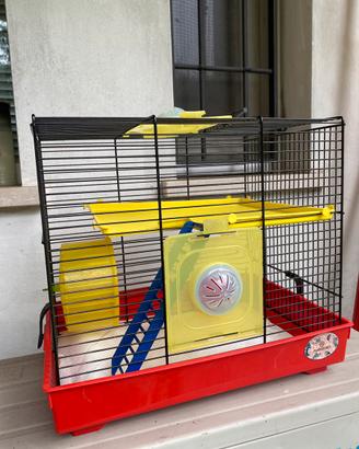 Gabbia per criceti a due piani 28x40 h.35