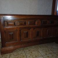 Cassapanca e Appendiabiti-cappelliera in legno