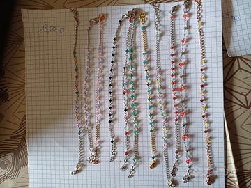 Bracciali e orecchini in argento e Swarosky