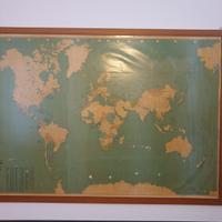 Planisfero vintage primi anni 60