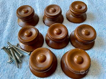 pomelli (8pezzi) Legno per mobili/cassetti Vintage