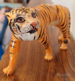 Statuetta Tigre Beswick England vintage ceramica