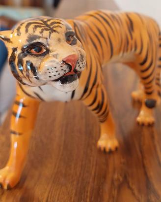 Statuetta Tigre Beswick England vintage ceramica