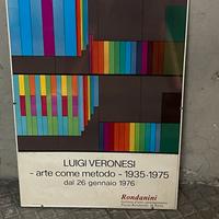 Luigi Veronesi - Manifesto originale mostra 1976